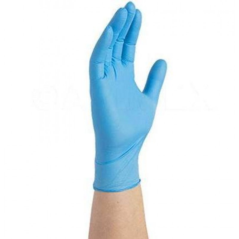 Nitrile Gloves P/F - SMALL - BLUE - 1 x 100